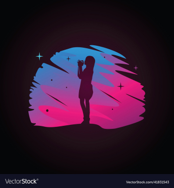 silhouette of a person in the night silhouette of a person in the night