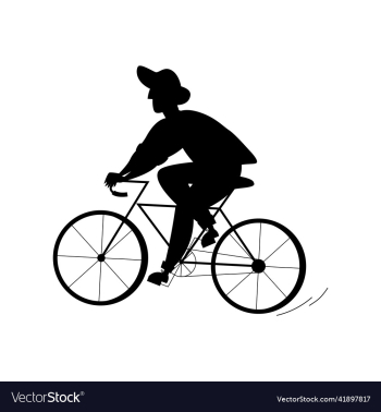 silhouette of a person riding a bicycle silhouette of a person riding a bicycle