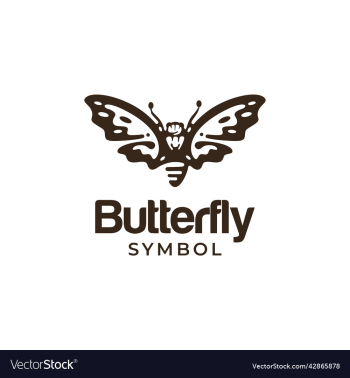 silhouette of butterfly logo silhouette of butterfly logo
