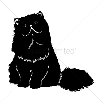 Silhouette of cat Silhouette of cat