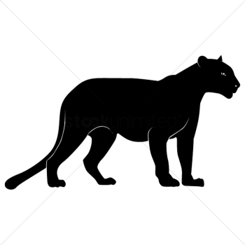 Silhouette of cheetah Silhouette of cheetah