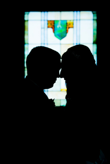 Silhouette Of Couples Facing Each Other Silhouette Of Couples Facing Each Other