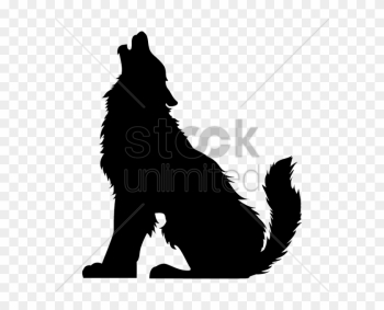 Silhouette Of Howling Wolf Clipart - Howling Wolf Silhouette Sitting Silhouette Of Howling Wolf Clipart - Howling Wolf Silhouette Sitting