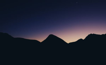 silhouette of mountain hill silhouette of mountain hill