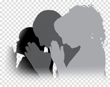Silhouette of people praying , Prayer God Holy Spirit Christian Church, prayer transparent background PNG clipart