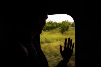 silhouette of person looking on window silhouette of person looking on window