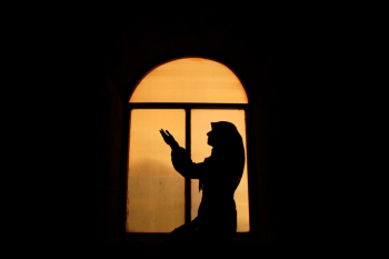 Silhouette of Person Near Window Silhouette of Person Near Window
