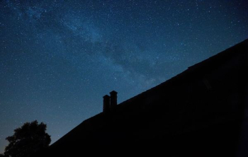 silhouette photography of roof house silhouette photography of roof house