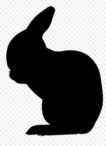 Silhouette Rabbit Drawing Easter Bunny Stencil - Silhouette Silhouette Rabbit Drawing Easter Bunny Stencil - Silhouette