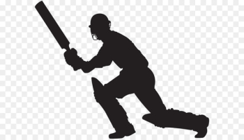 Silhouette Scalable Vector Graphics Clip art - Cricket Player Silhouette PNG Clip Art Image 
