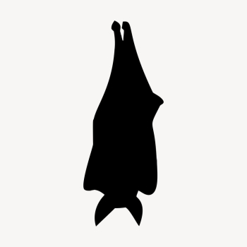 Silhouette sleeping bat clipart, animal | Free Vector - rawpixel Silhouette sleeping bat clipart, animal | Free Vector - rawpixel