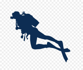 Silhouette Underwater diving - Diver Silhouette 