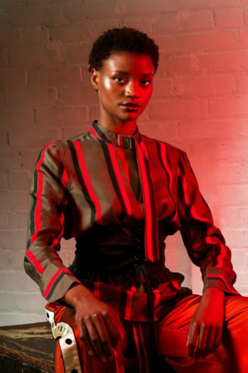 Silk Striped Blouse Fashion Silk Striped Blouse Fashion