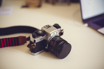 Silver and Black Milc Camera Silver and Black Milc Camera