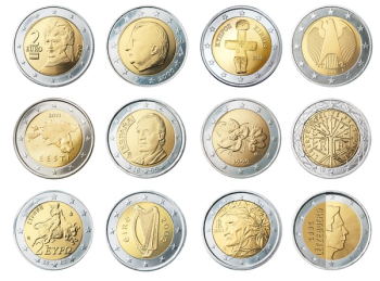 Silver and Gold Round Coin Silver and Gold Round Coin