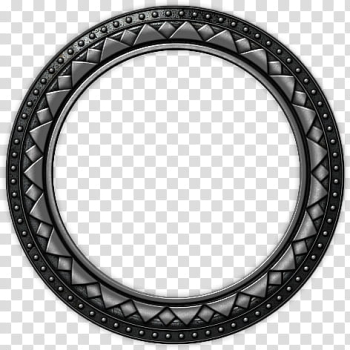 Silver claw for gemstone, round black and silver analog watch transparent background PNG clipart