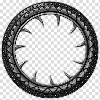 Silver claw for gemstone, round black and silver analog watch transparent background PNG clipart
