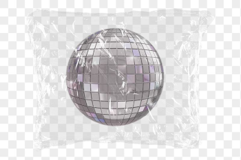 Silver disco ball png plastic | Free PNG - rawpixel