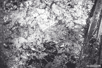 Silver foil crumpled Silver foil crumpled