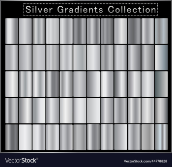 silver gradientpatterntemplateset of colors for