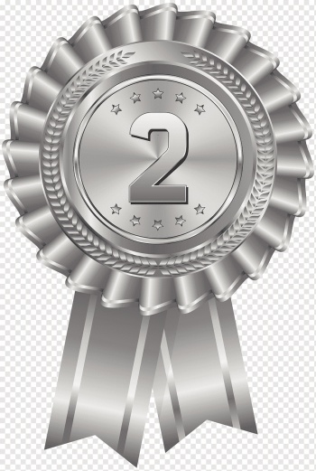 Silver medal Gold medal Award, medal, ribbon, medal, steel png