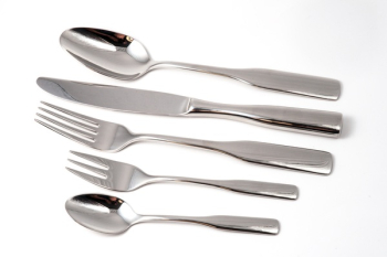 Silver Spoon Near Silver Kitchen Knife Silver Spoon Near Silver Kitchen Knife