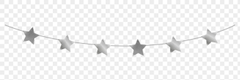 Silver stars party flag png | Free PNG - rawpixel