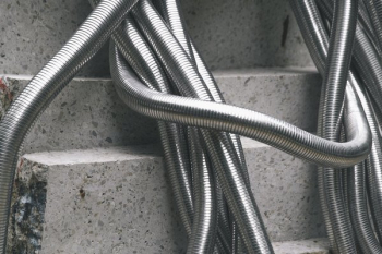 Silver Tubes Abstract Art Silver Tubes Abstract Art
