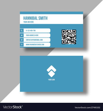 Simple attractive business card vector image Simple attractive business card vector image