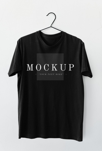 Simple black men's tee mockup | Free PSD Mockup - rawpixel