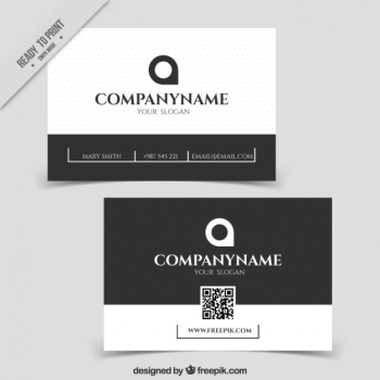 Simple company card Simple company card