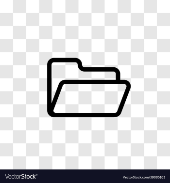 simple cute line style of folder icon