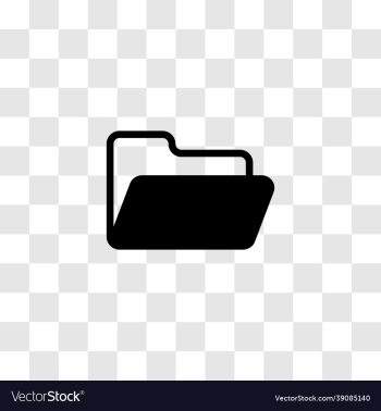 simple cute silhouette style of folder icon