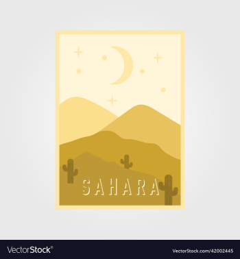 simple flat desert poster background simple flat desert poster background
