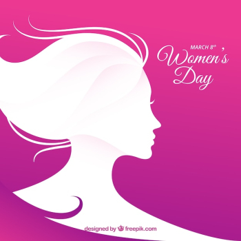 Simple flat women's day background Simple flat women's day background