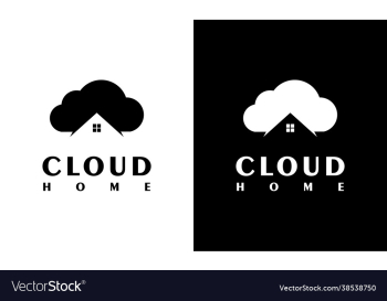 simple inspiration cloud house logo template simple inspiration cloud house logo template