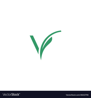 simple letter v leaves logo simple letter v leaves logo
