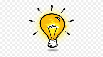 Simple Light Bulb Thinking Clip Art Idea Generation - Light Bulb Clipart