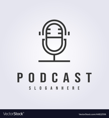 simple modern podcast logo design simple modern podcast logo design