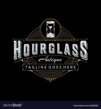 simple vintage hourglass retro logo tattoo style simple vintage hourglass retro logo tattoo style