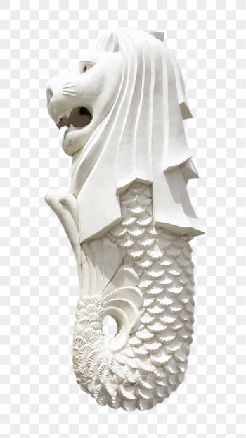 Singapore's Merlion png statue clipart, | Free PNG - rawpixel