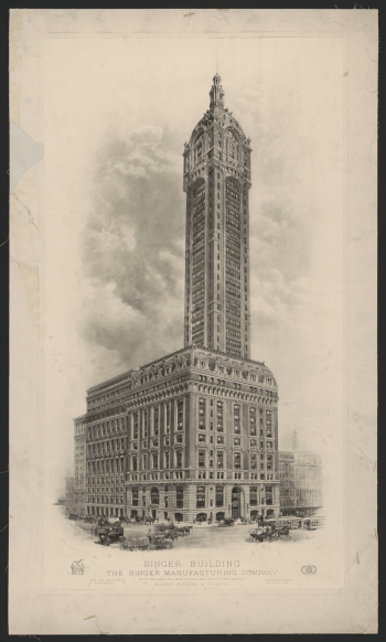 Singer Building, The Singer Manufacturing | Free Photo - rawpixel Singer Building, The Singer Manufacturing | Free Photo - rawpixel