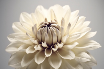 Single flower on a cream colored background