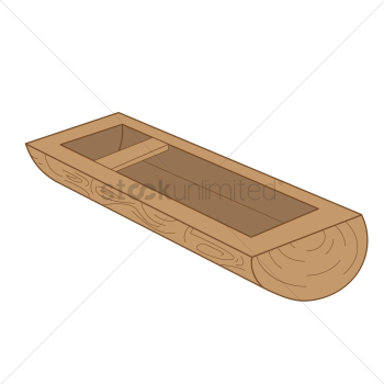 Single log boat Single log boat