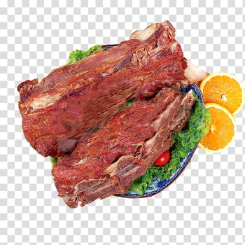 Sirloin steak Spare ribs Smoking Short ribs Beef tenderloin, Smoked pork production transparent background PNG clipart