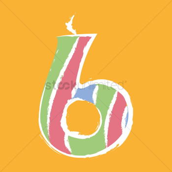 Six year old candle