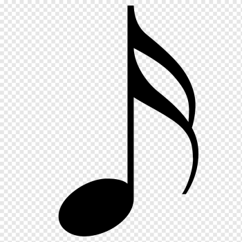 Sixteenth note Musical note Quarter note Eighth note Rest, music notes, monochrome, musical Notation, silhouette png