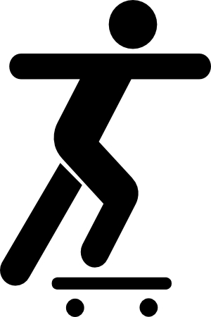 skateboarding symbol - /recreation/skating/skateboard ...