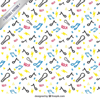 Sketchy music pattern Sketchy music pattern