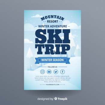 Ski trip flyer template Ski trip flyer template